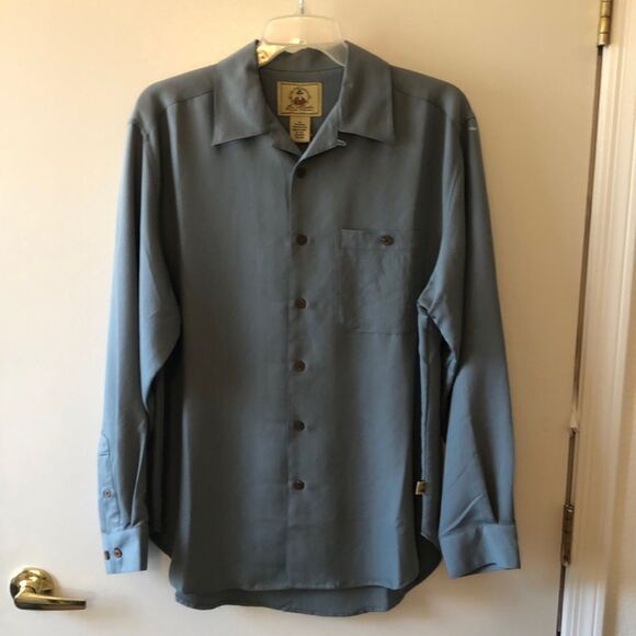 Joe Marlin Original Outfitters Long Sleeve Shirt Size M NWT Heathered Jade - Picture 1 of 6